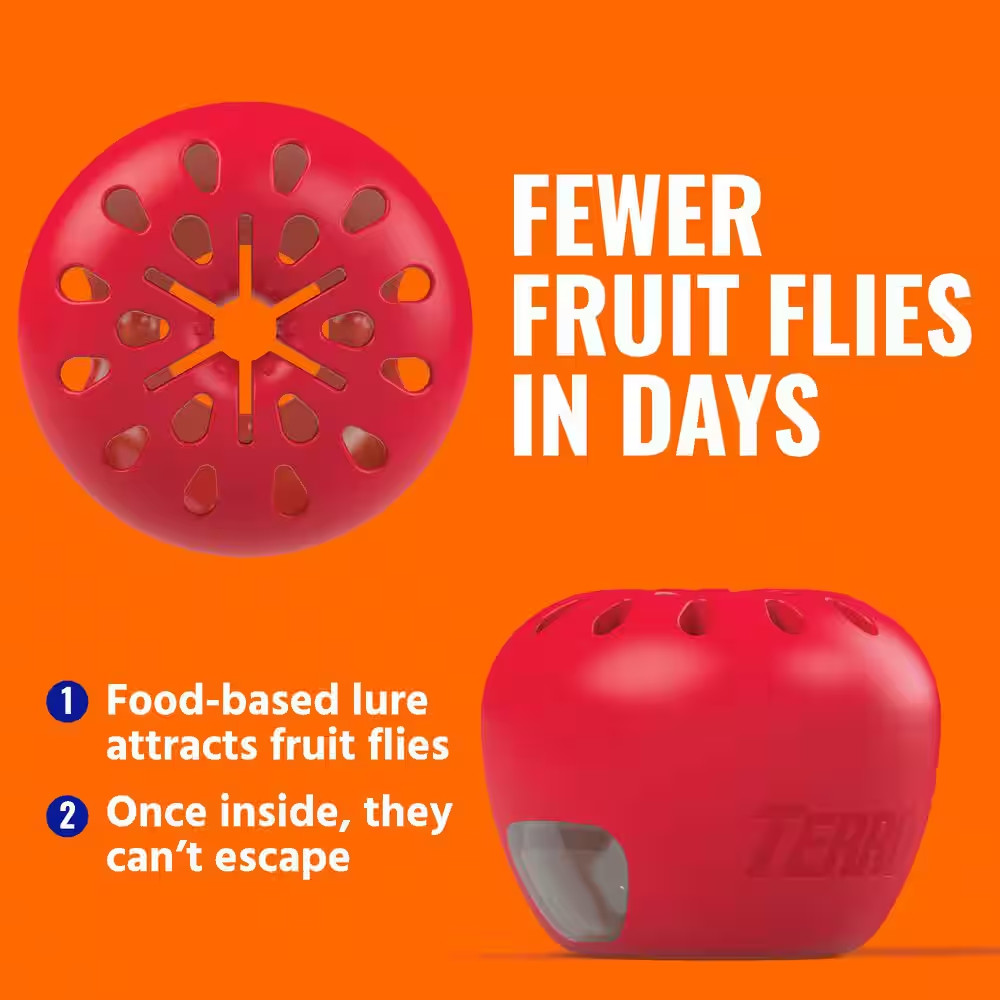 Indoor Fruit Fly Trap, (2-count) , Terro Traps, In Built With Window Sinks...