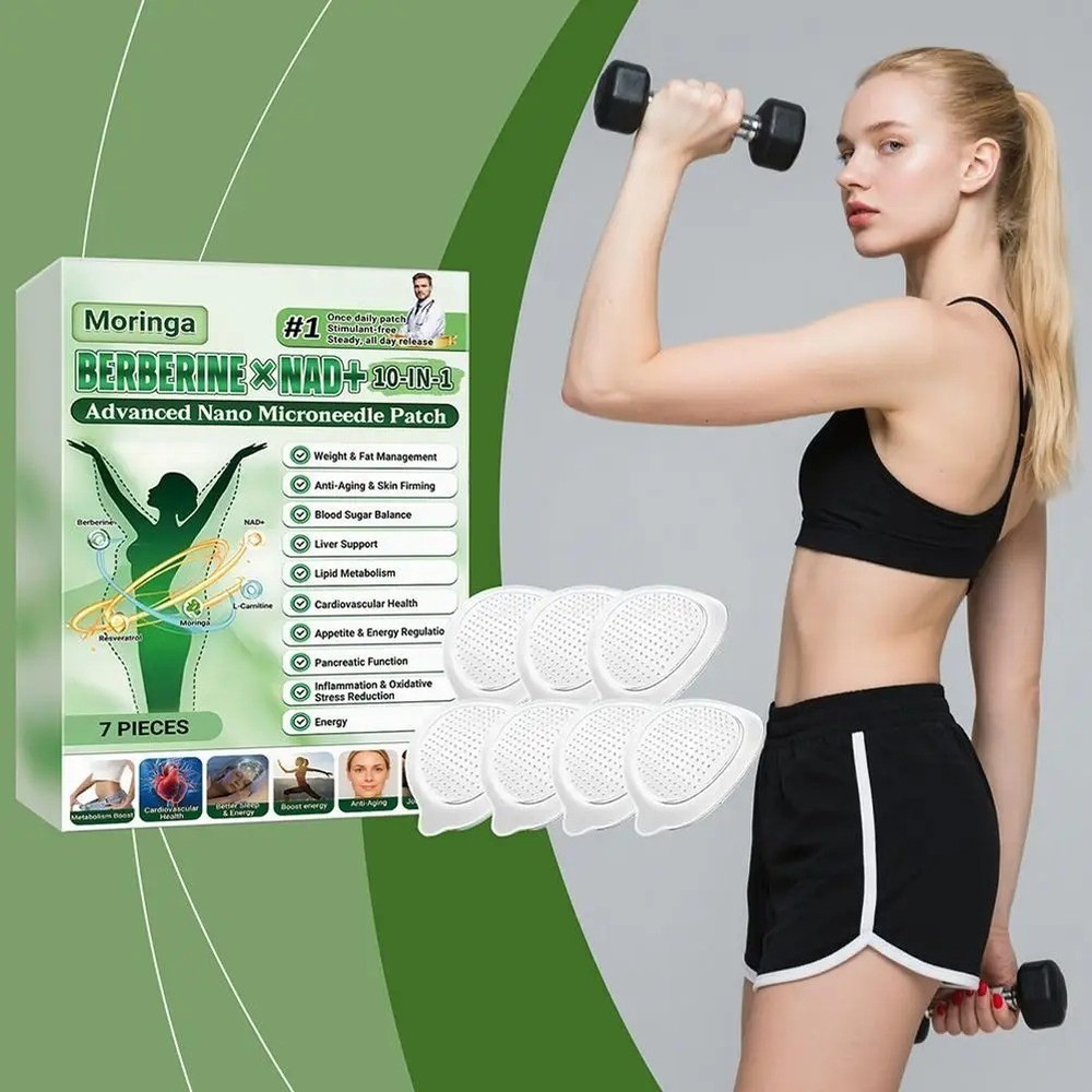 Moringa Berberine 10-in-1 Advanced Nano Microneedle Patch (7pcs/box)*