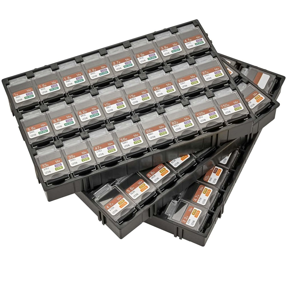 Chip Capacitor Design Kit,EIA 1206 Size,1pF-100uF Capacitance,70 Values,2610P...