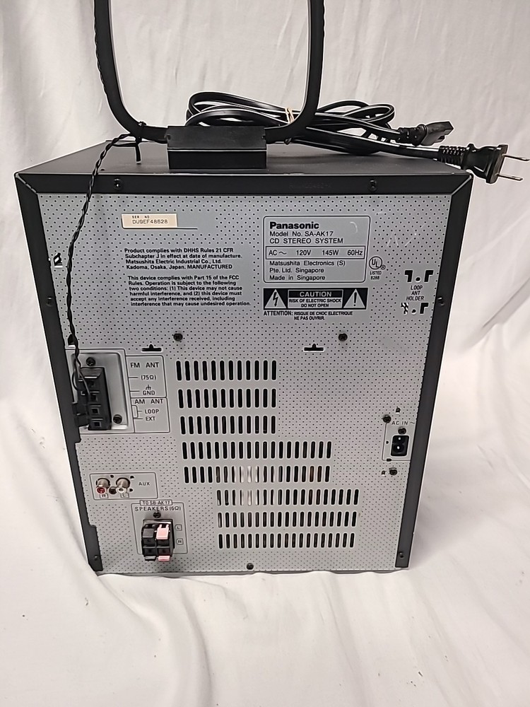 Panasonic SA-AK17 CD Stereo System ***READ DESCRIPTION***