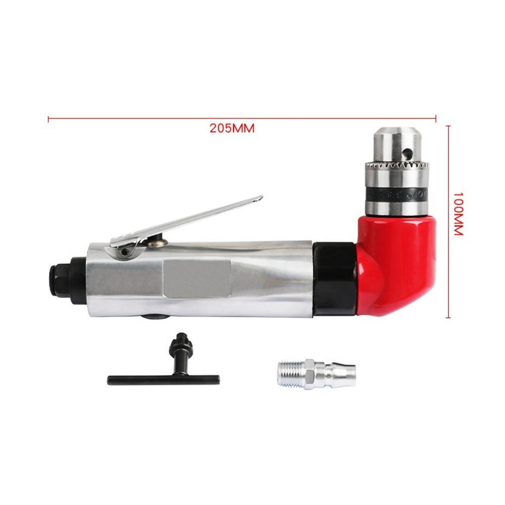 Compact Pneumatic Right Angle Drill for Efficient Drilling in Confined Areas