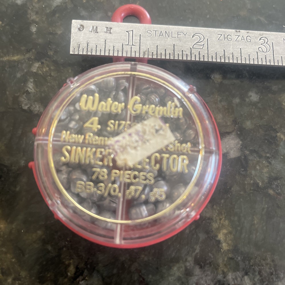 Water Gremlin Split Shot Sinker Selector plus Eagle Claw Stringer