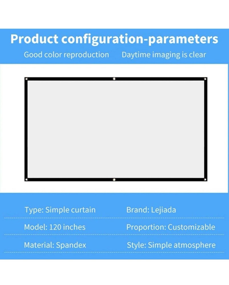 80" Projection Screen 16:9