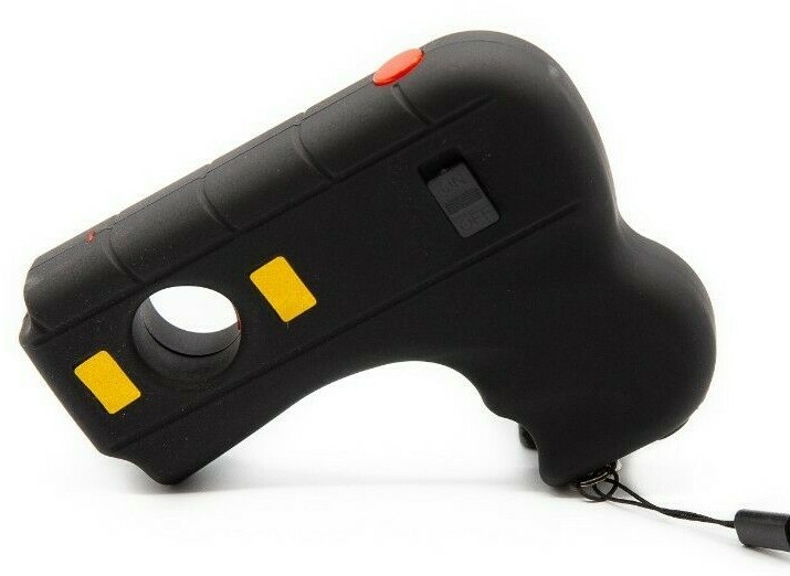 Defender Stun Gun Tactical High Powered LED Light W/ Safety Switch and Case Blac