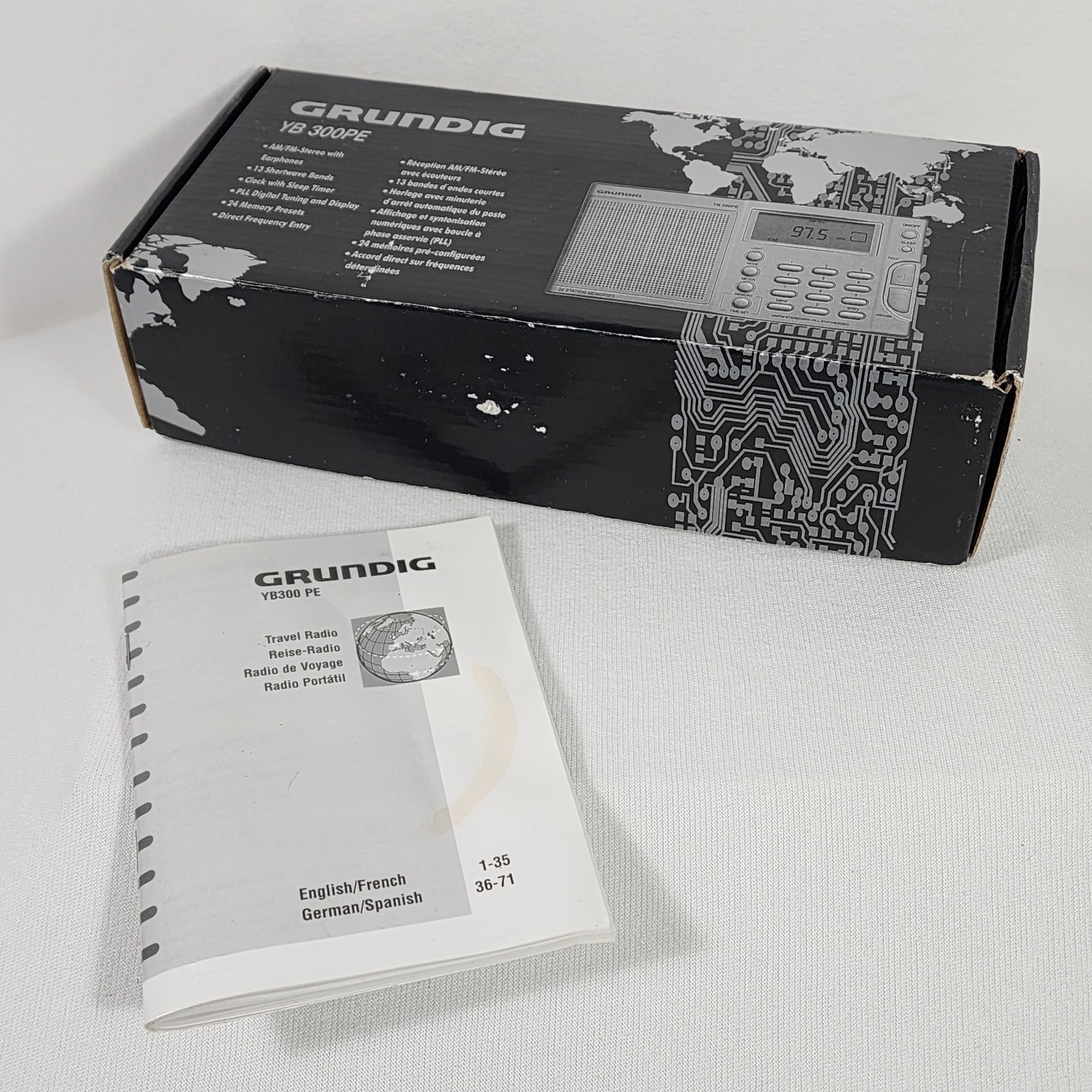 Grundig YB 300PE AM/FM 13 Band SW Shortwave Radio Works