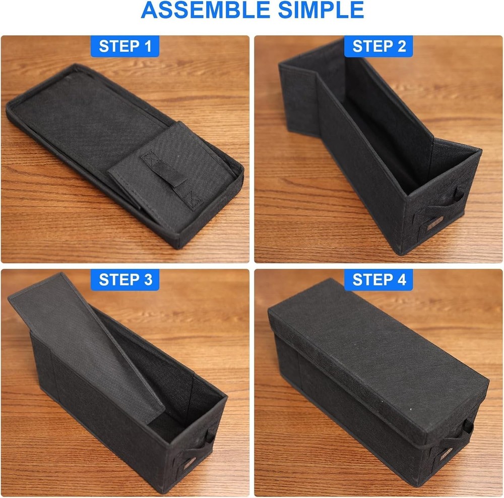 Stylish Stackable CD Organizer with Dust-Proof Lid - Efficient Media Storage