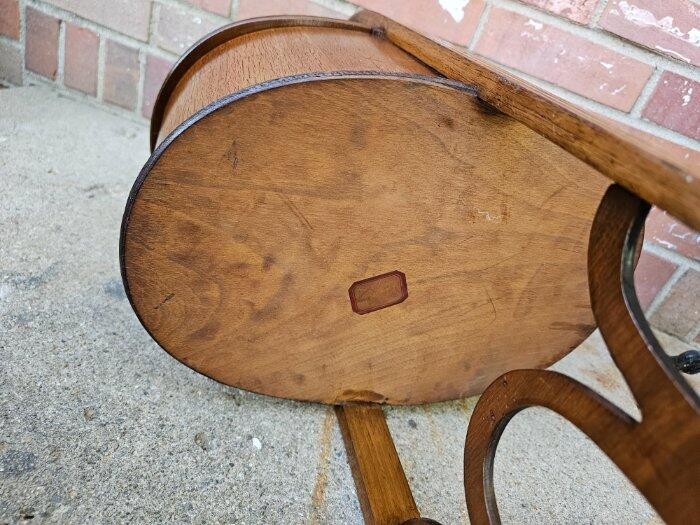Antique Sewing Cabinet Stand Solid Mahogany
