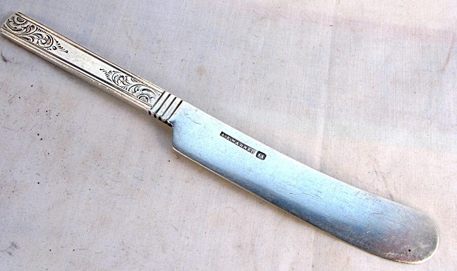 A.E. WARNER COIN SILVER MASTER BUTTER BALTIMORE c.1840