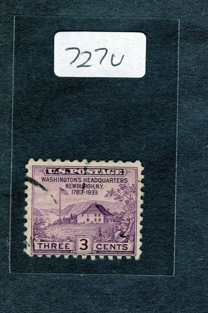 1933 Stamp #727 Washington's Headquarters Used