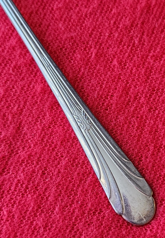 6 Monroe Silver JB Silverplate ICED TEA SPOONS Flatware Silverware Vintage