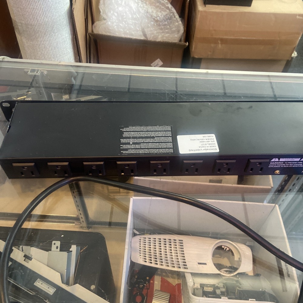 Eliminator Lighting E107 8-Channel Rack Mount Power Center