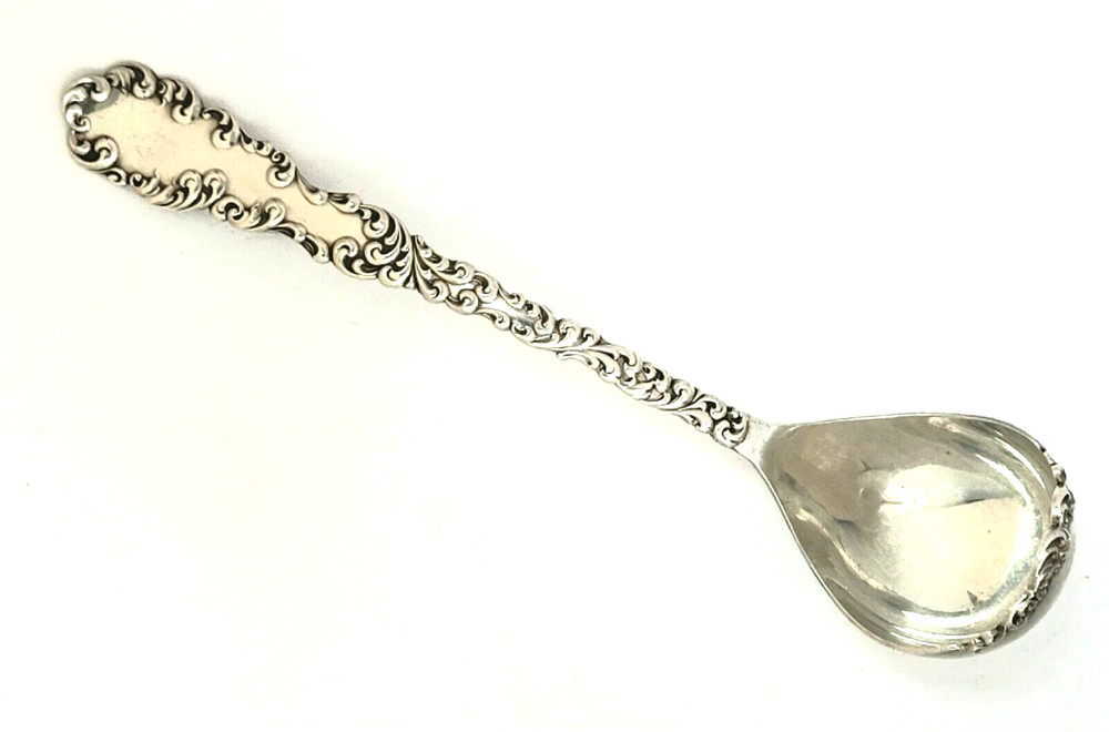 R. Wallace Waverly Sterling Silver Solid Cream Ladle 6"