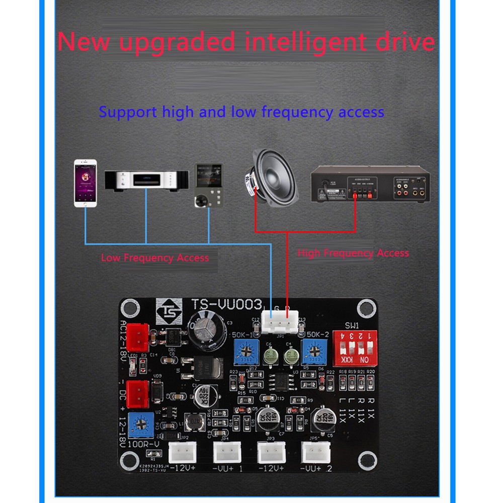 1pc Support High And Low Frequency Access VU Level Meter Head Drive Board
