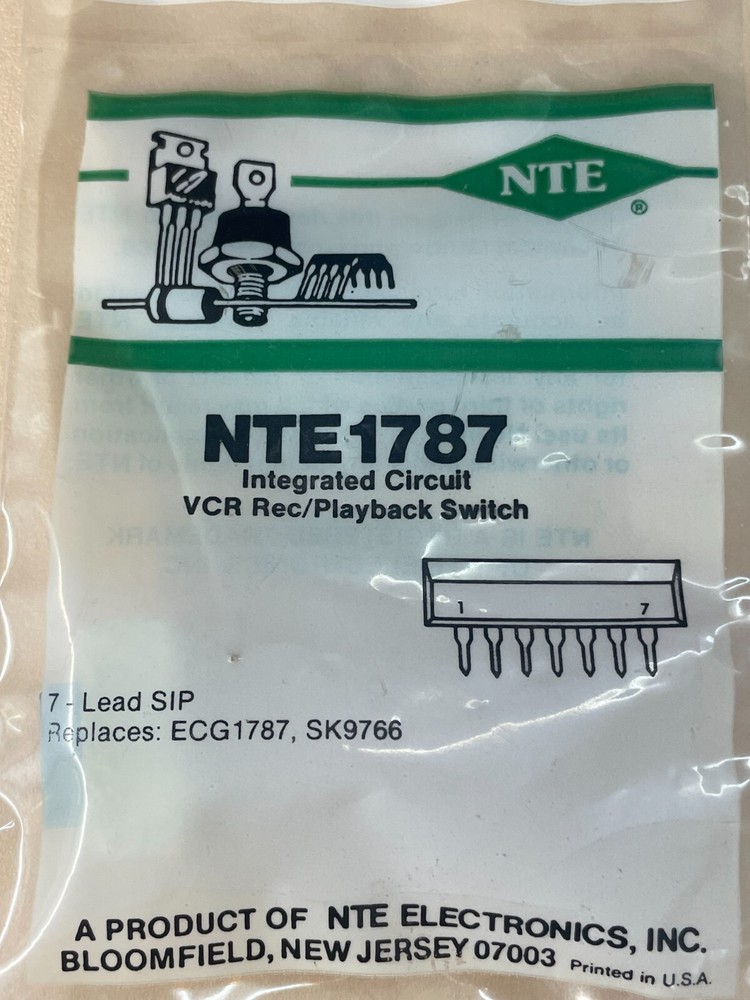 NTE Electronics NTE1787 INTEGRATED CIRCUIT VCR RECORD/PLAYBACK SWITCH 7-LEADS SI