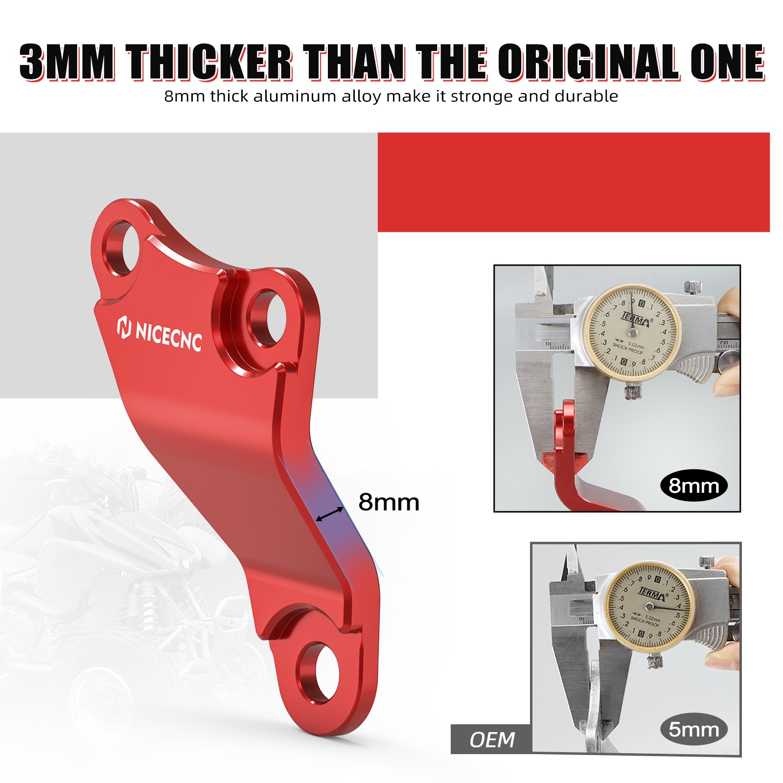 For Honda TRX450R TRX450ER Engine Upper Mounting Brackets #50353-HP1-600 PAIR