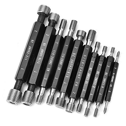 10Pcs Thread Plug Gage Nut Bolt Thread Checker Double End Imperial thread