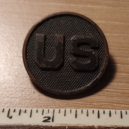 WW1 US Collar Disk Pinback French made