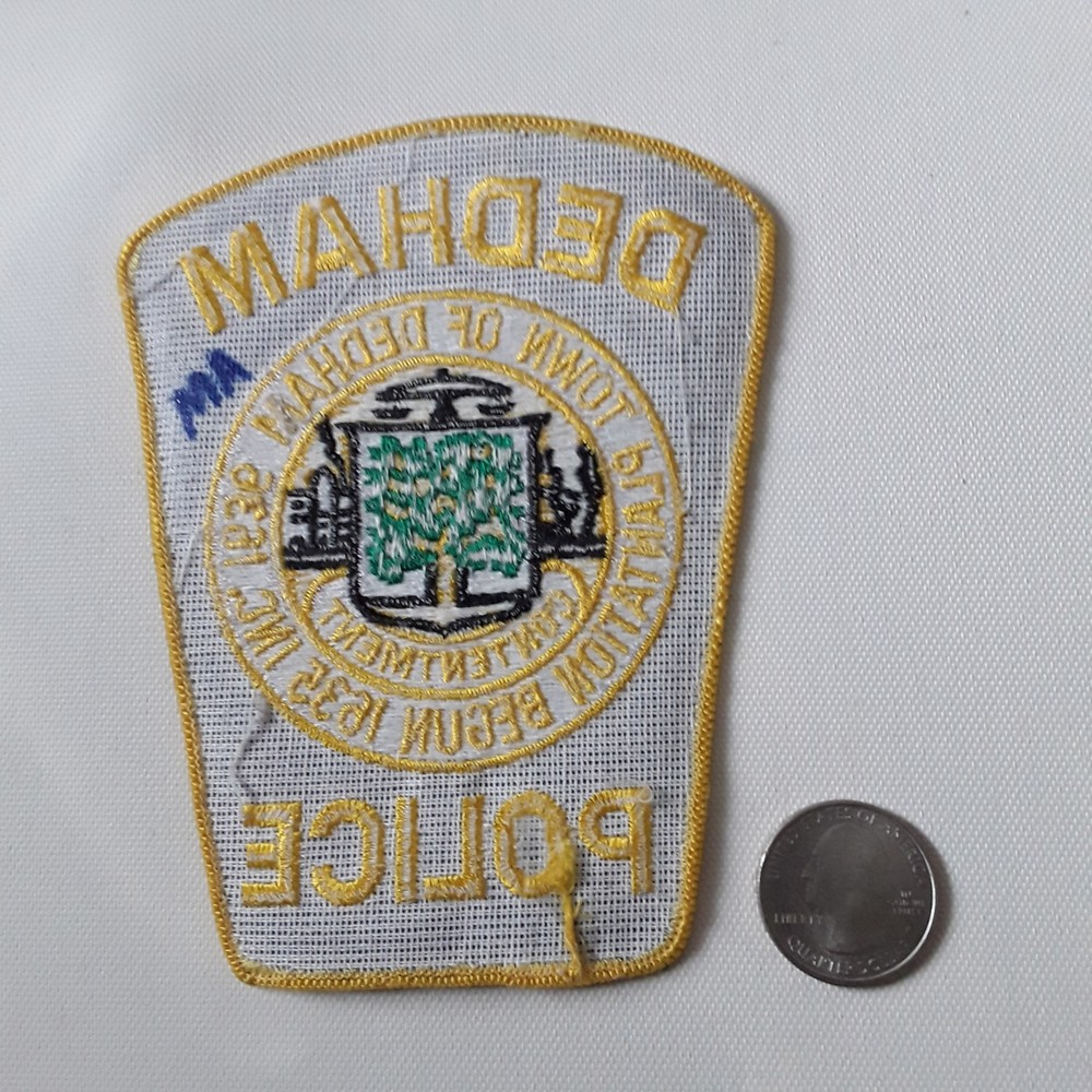 Dedham Massachusetts Police Patch, MA