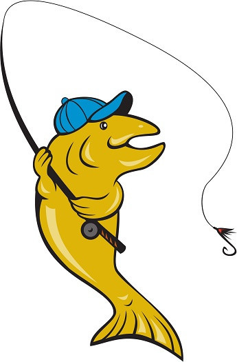 30 Custom Fishing Fish Personalized Address Labels