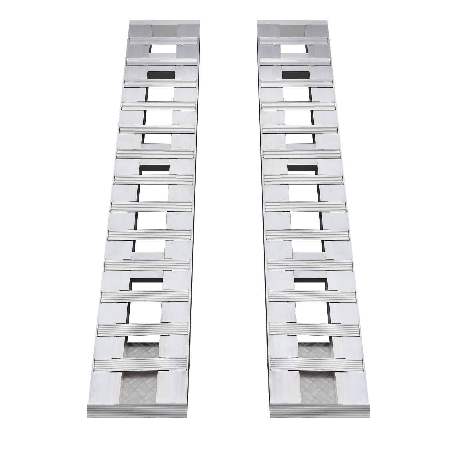 2pcs Aluminum Trailer Ramps Loading Ramps Truck Car Auto Trailer Ramps