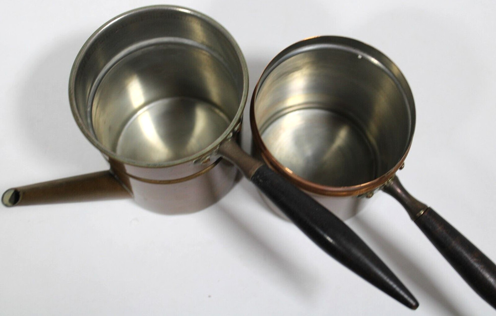 Vintage Mid Century Copper Flip 1 cup Coffee Maker Pot