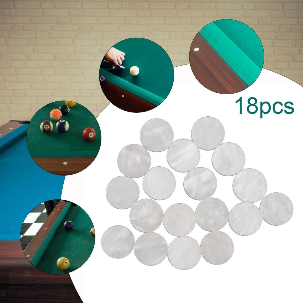 18x Pool Table Marker Dots Snooker Spot for Billiards Practice Professional
