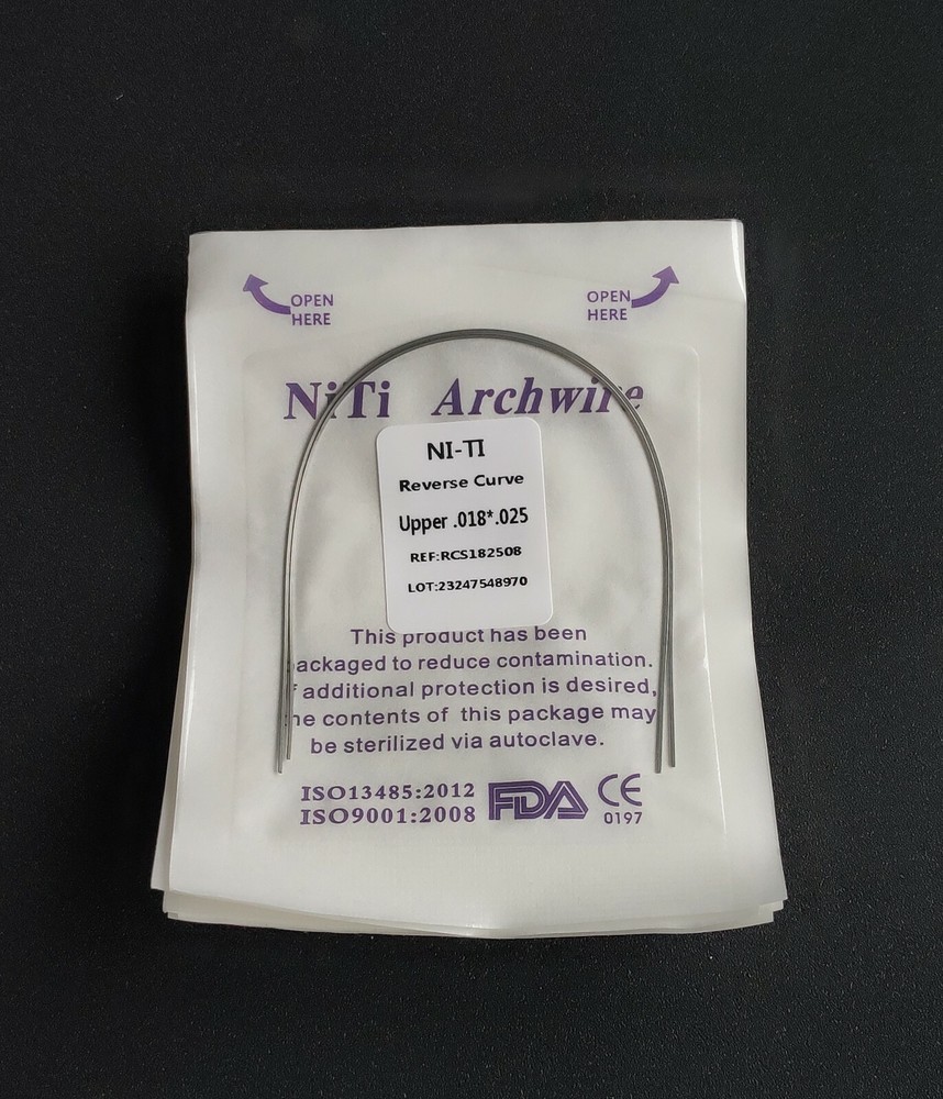 20Pack Dental Orthodontic Super Elastic Reverse Curve NITI Arch Wire Rectangular