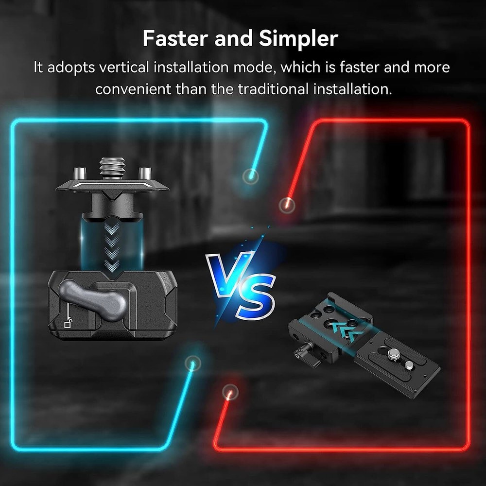 SmallRig Quick Release Plate Drop-in HawkLock Mini Quick Release Camera Mount