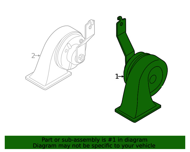 Genuine Mazda High Note Horn E223-66-78YF