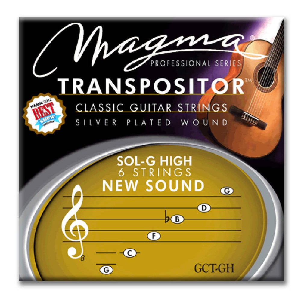 Magma Classical Guitar Strings TRANSPOSITOR SOL-G HIGH - Silver Plated Copper (G