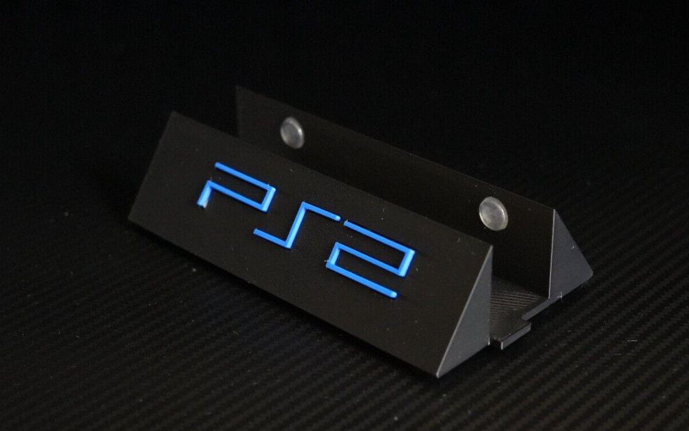 PlayStation 2 Slim vertical stand 3D Printed