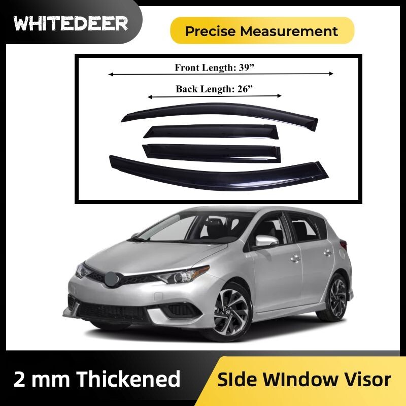 Fits Mitsubishi Eclipse Cross 2018-23 Side Window Visor Sun Rain Deflector Guard