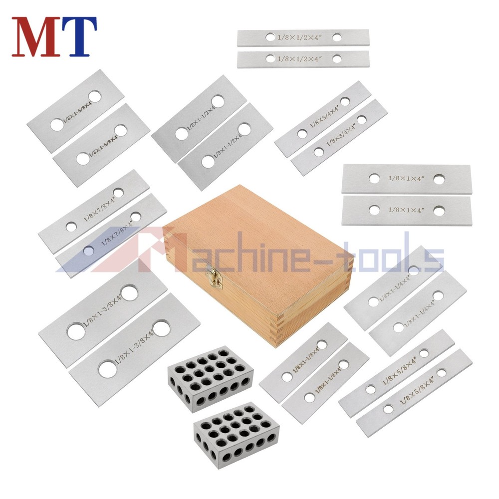 1/8" x 4" 10-Pair Precision Parallel Set Including 1-2-3 Blocks