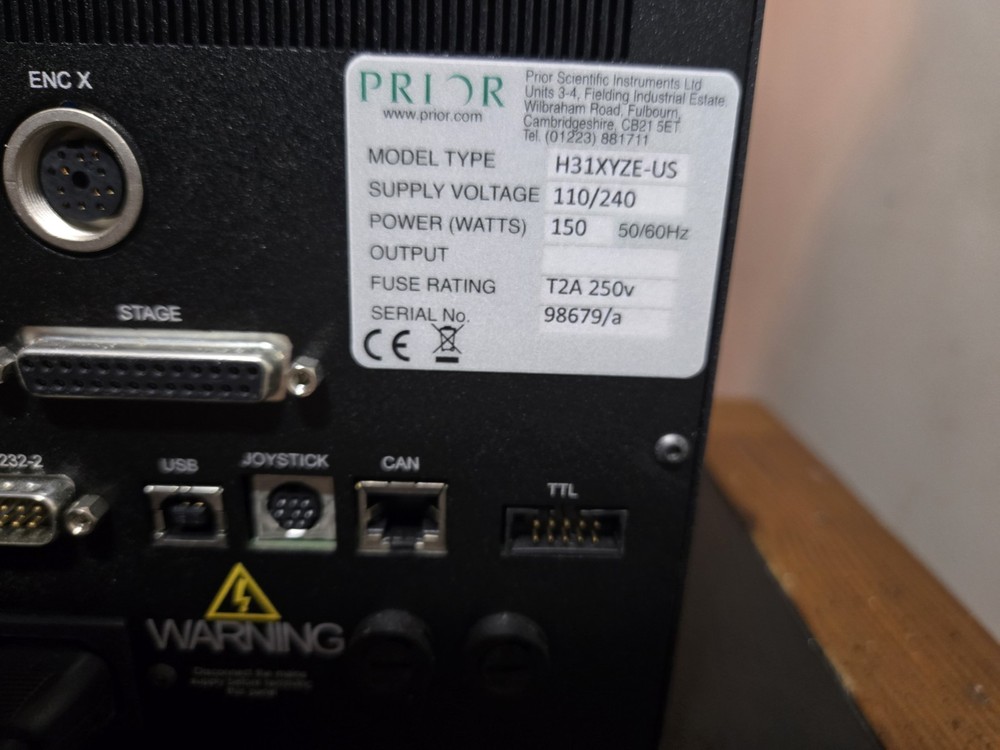 PRIOR ProScanIII H31XYZE-US Microscope Automation Controller w/ PS3J100 Joystick
