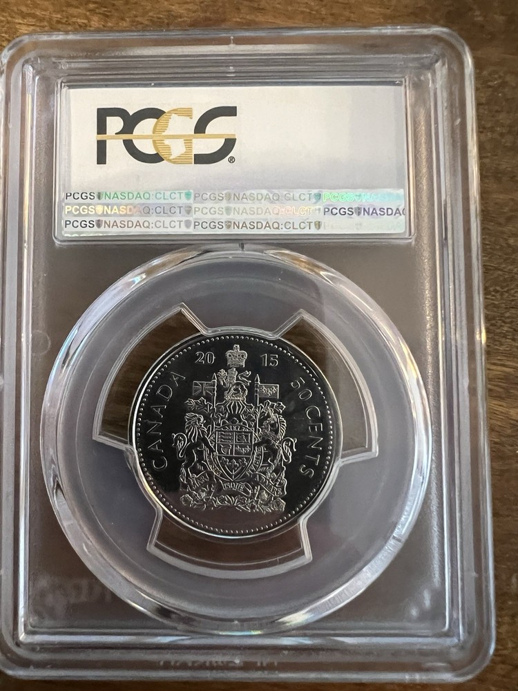 2015 CANADA 50c PCGS MS66 HALF DOLLAR UNCIRCULATED MS 66