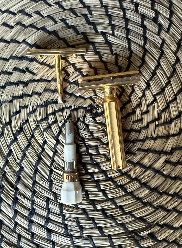 1950’s Gold Merkur Progress Adjustable Safety Razor