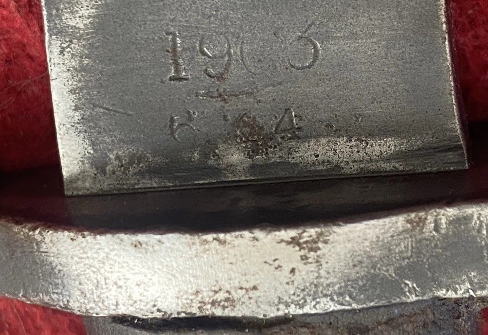 Rare Wilkinson English Pattern 1903 Bayonet Knife W/ Leather Scabbard Nice!