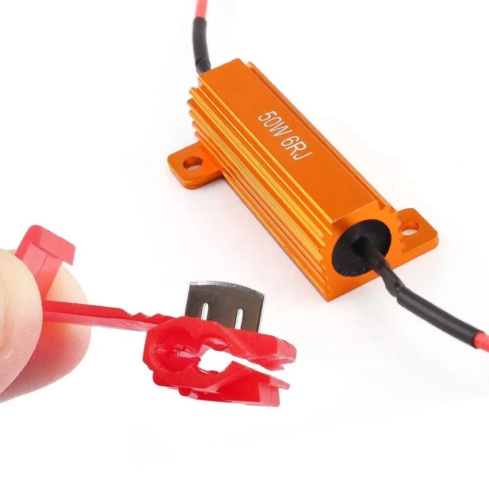4pcs Load Resistor 50W 6RJ 6ohm LED Decoder FIX Hyper Flash Turn Signal Blinker