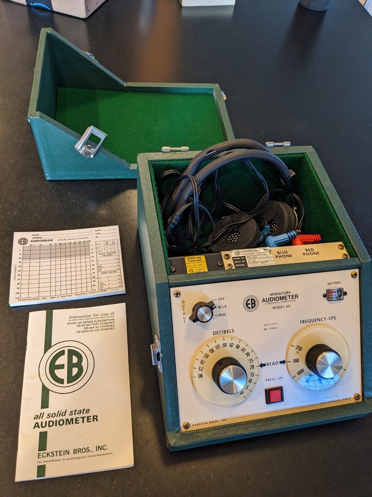 Eckstein Bros Audiometer Model 60. Hearing Tester