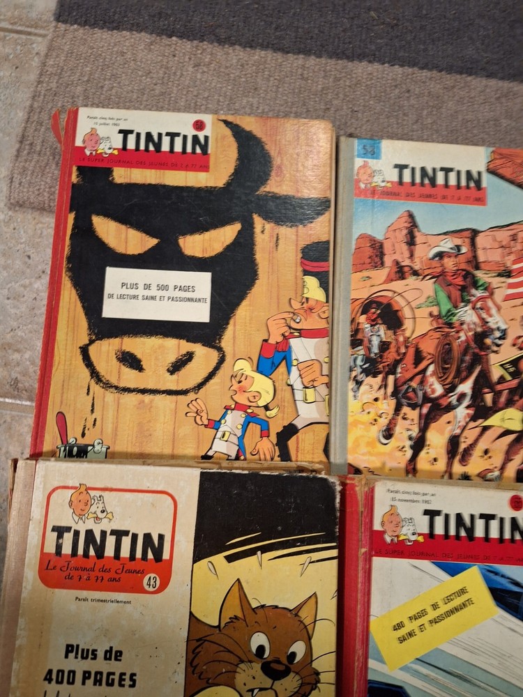Journal De Tintin Recueil Lot