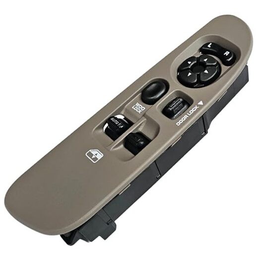 Window Master Switch and Bezel Set for 2002-2009 Dodge Ram (Regular Cab, Tan