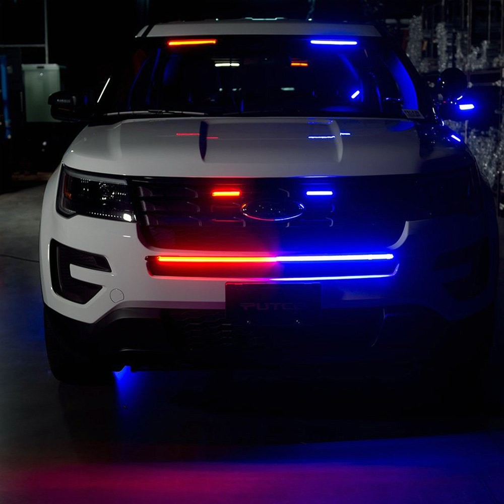 Putco 9001224 24" E-Blade Blue/White LED Strobe Light Bar
