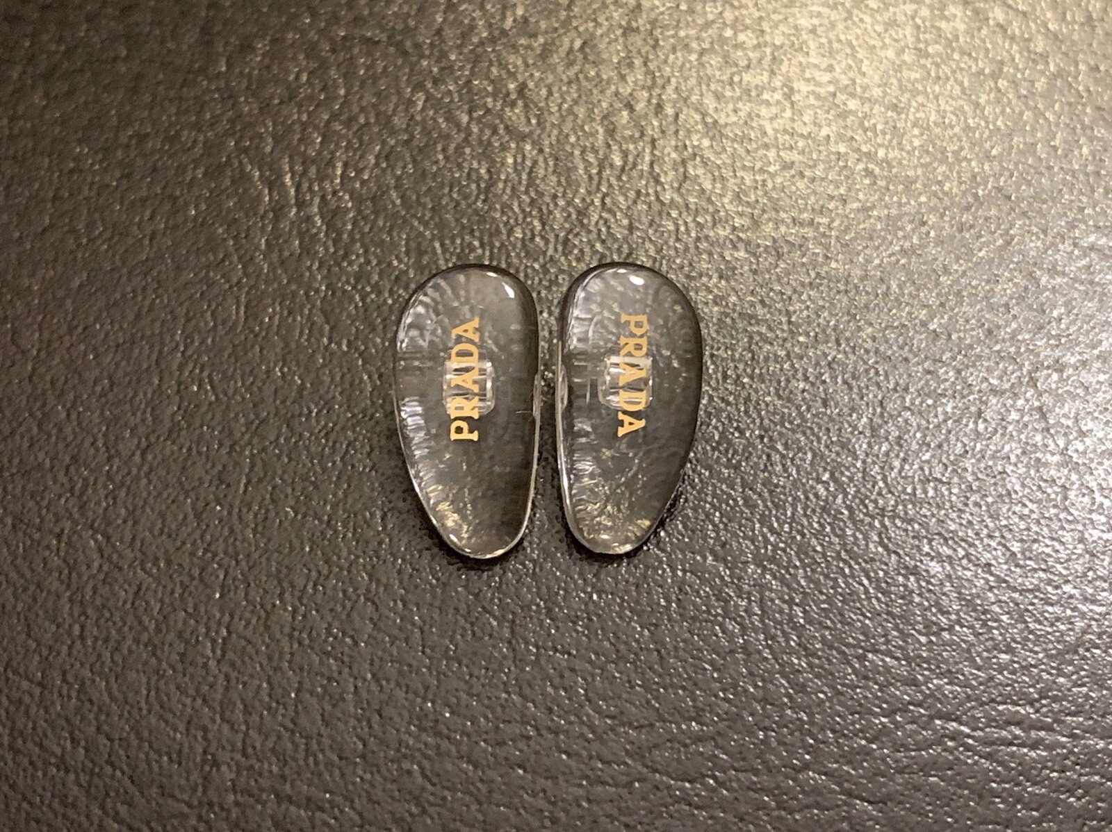 Replacement 15mm Nose Pads for PRADA Eyeglasses/Sunglasses W/ Screws Gold