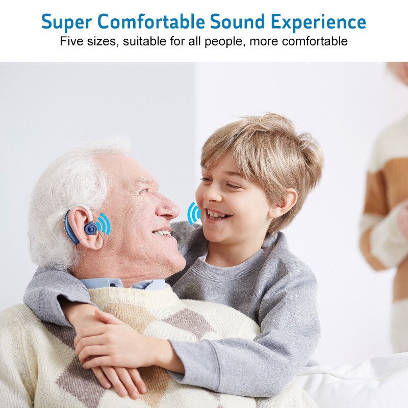 1Pc/1Pair Digital Hearing Aids With Bluetooth Function Severe Loss Rechargeable