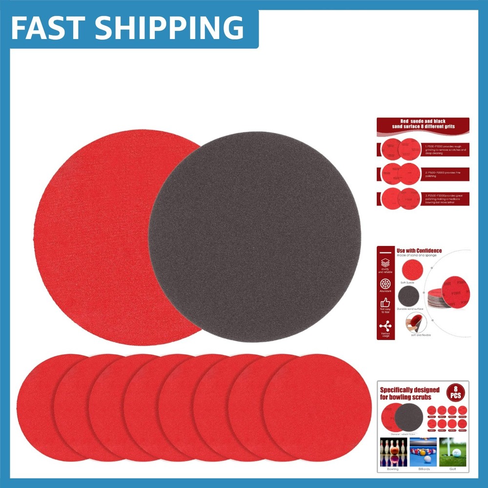 Comprehensive Bowling Pad Set with 8 Grits for Enhanced Ball Performance