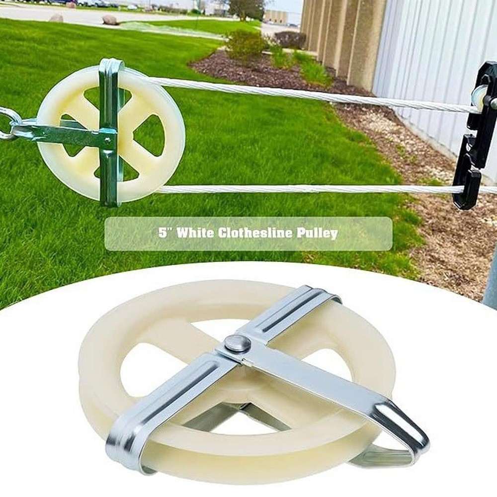 Clothesline Pulley Kit  Clothes Drying Pulley Easy Installation Multipurpose