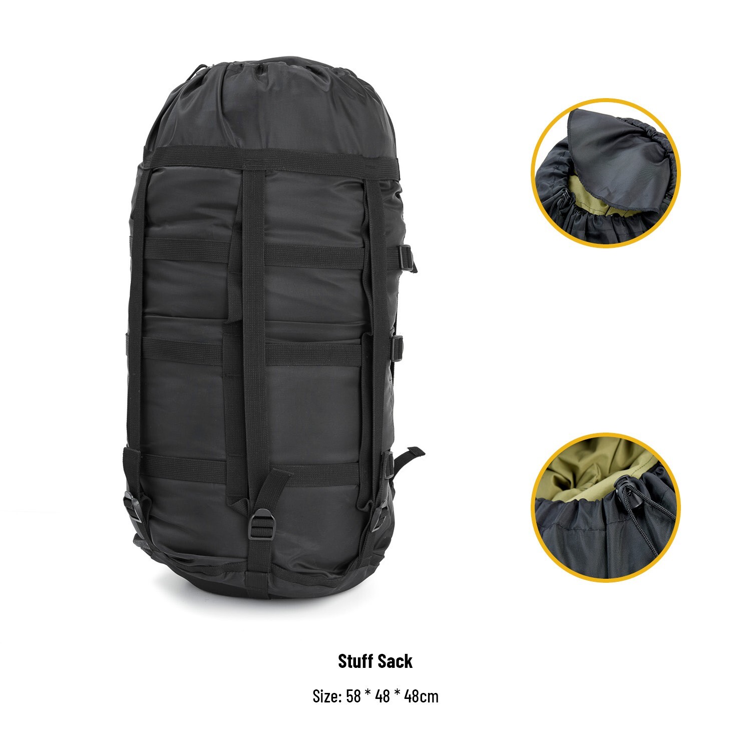 Modular Sleeping Bag System Woodland Camo 3-Piece Military Sleep Gear MSS Kit