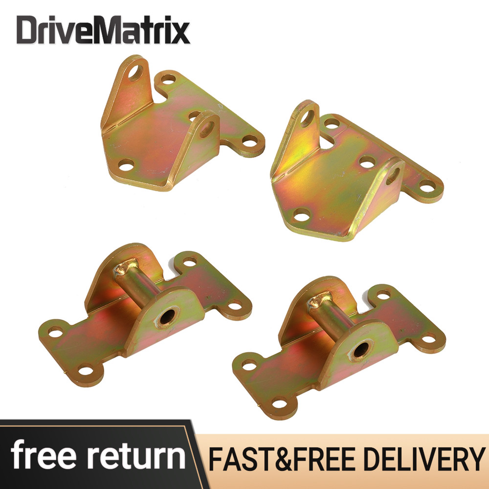 4PCS SBC BBC Solid Motor Engine Mount Combo Fits 73-90 Camaro Firebird Impala