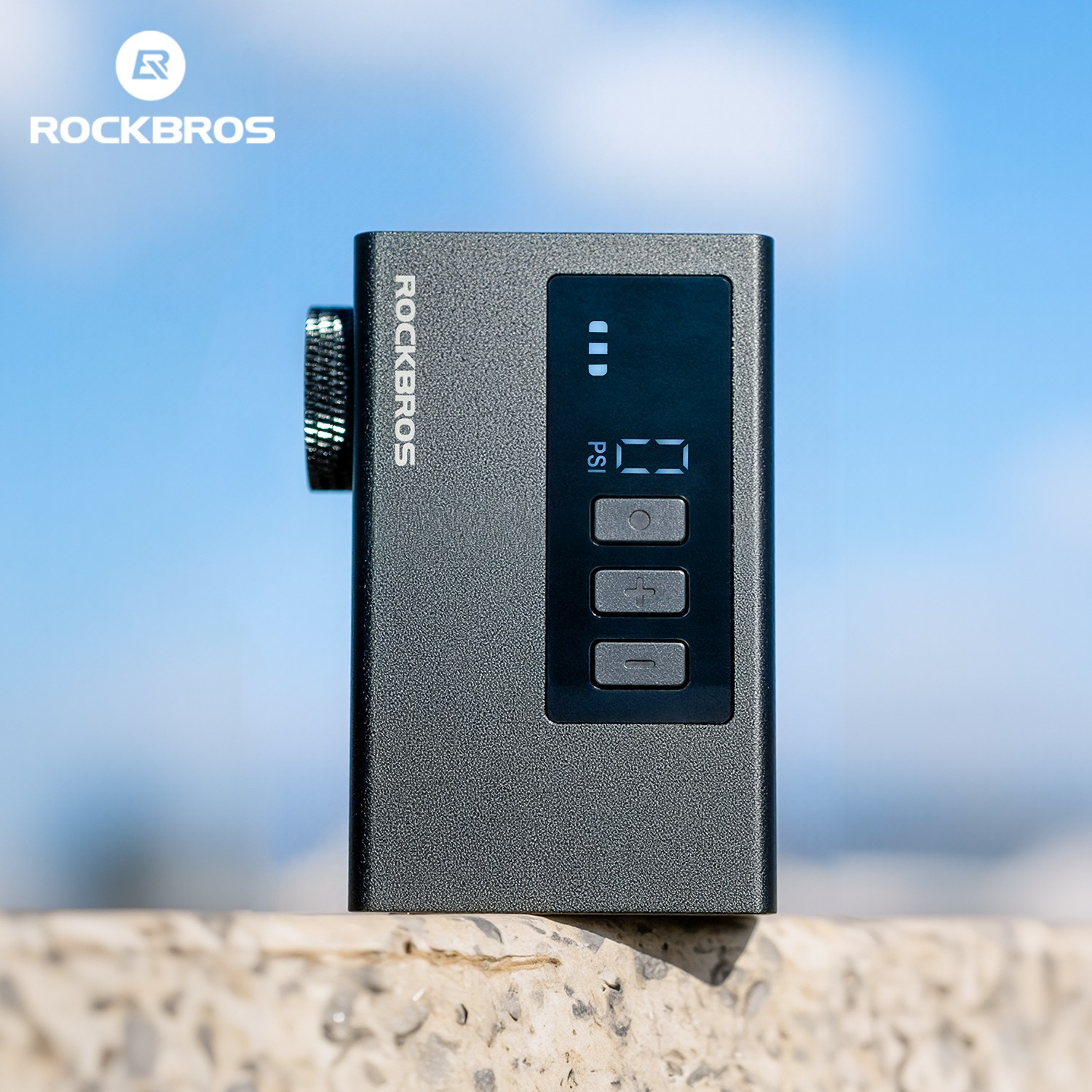 ROCKBROS Electric Air Pump Mini Bike120PSI Portable Fast Inflation FV/AV 240mAh