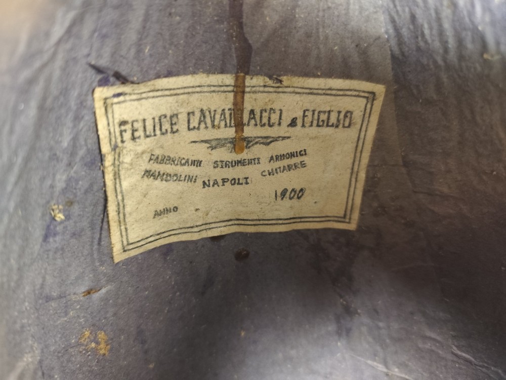 Mandolin 4/4 Felice Cavallacci E Son 1900 Naples 曼陀林 만돌린マンドリン